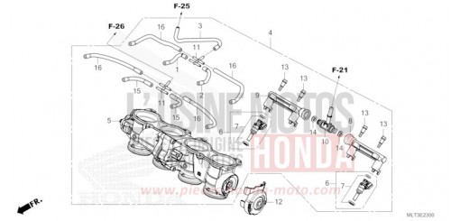CORPS DE PAPILLON CB1000GTT de 2026
